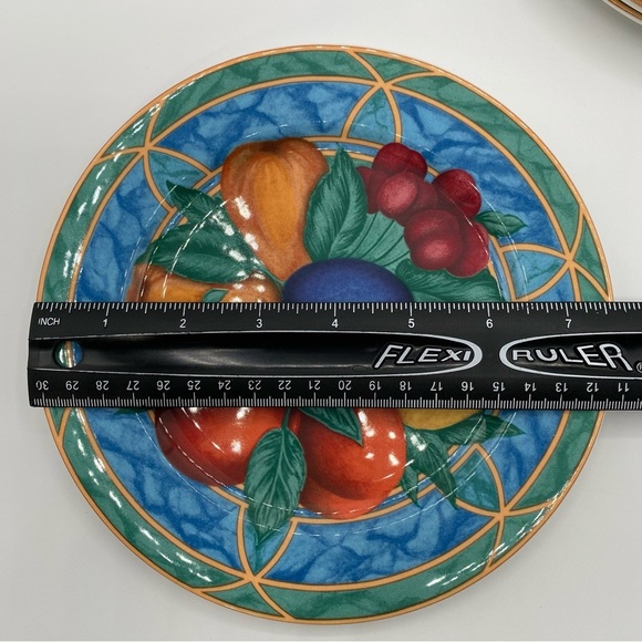 Casual Victoria & Beale Forbidden Fruit 7.5” Plates Fine Translucent Porcelain - Picture 7 of 10